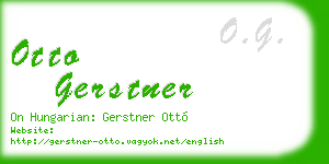 otto gerstner business card