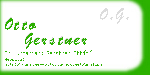 otto gerstner business card